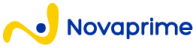 Logo Novaprime version couleur avec fond transparent